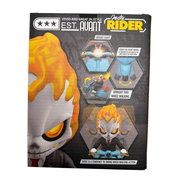 Flame Rider Scooter 360° Stunts Music & Lights RC Motorcycle Toy NEW - Picture 4 of 5